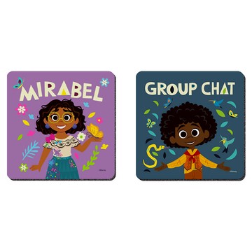 【Disney 迪士尼】軟式珪藻土杯墊-魔法滿屋 森林 （2入/組） （10*10*0.5cm）_廠商直送