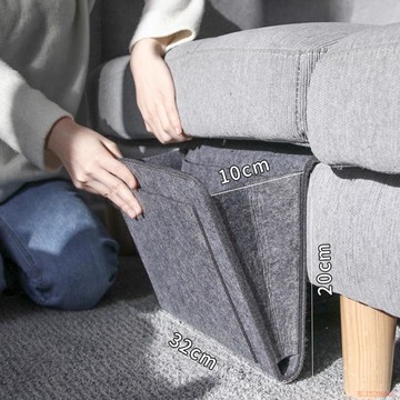臺灣出貨12H🌈毛氈簡約無紡布牀頭收納掛袋收納袋宿舍便攜式雜物沙發牀邊神器