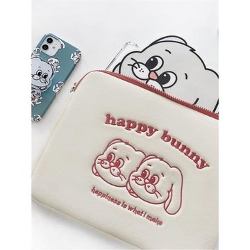 韓國Mazzzzy快樂兔子13/15寸筆記本電腦包平板11ipad內膽包ins