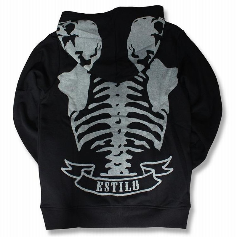 スカルパーカー ドクロ パーカ SKULL BONE PARKA ロック ファッション