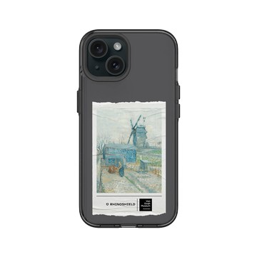 iPhone 15 Clear 酷墨灰 - Van Gogh Museum - 蒙馬特：風車和耕田