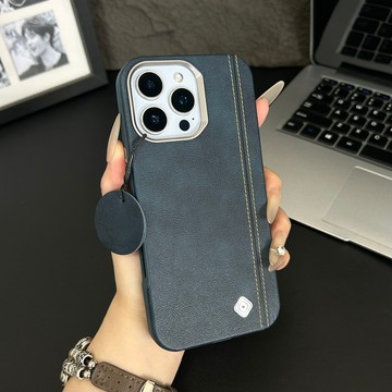 輕奢 商務i17真皮手機殼 磁吸殼 防摔保護殼 適用於 蘋果iPhone 16 15 Pro Max 手機殼