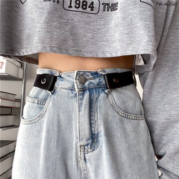 『現貨三條75』 懶人腰帶 隱形皮帶 無痕懶人褲帶 隱形皮帶無痕懶人褲帶彈性鬆緊牛仔褲腰帶女士男褲子收腰神器女款