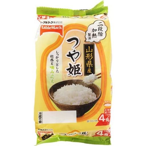 テーブルマーク たきたてご飯山形県産つや姫分割 4食(1食150G)