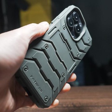 肥熊灰人適用蘋果iPhone 12/mini/Pro/MAX戰術防摔手機殼石墨烯散熱手機套軍事戰術機能風格保護套