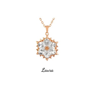 -laura- s925純銀項鍊 光芒四射 時尚-小資女 純銀項鍊 鎖骨鍊