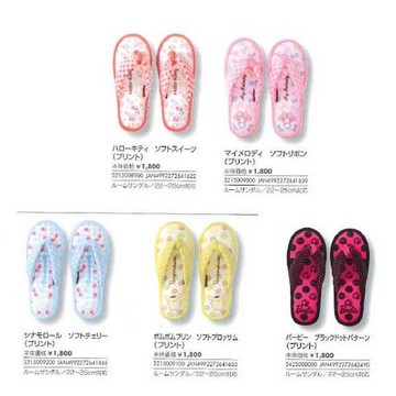 大賀屋 三麗鷗 絨布 室內 夾腳拖 大耳狗 布丁狗 美樂蒂 KT 日貨 正版授權J00012914-22
