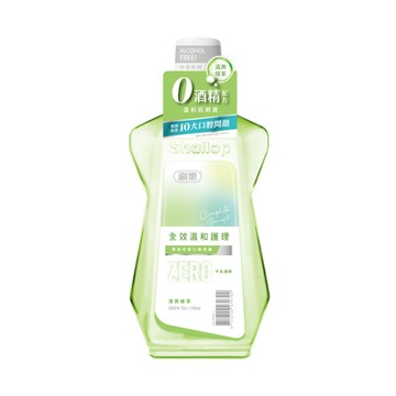 刷樂全效溫和護理漱口水500ml-清爽綠茶