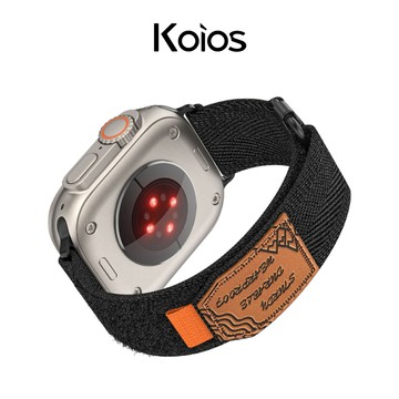 AppleWatch 12｜回環皮標尼龍錶帶 11 10 9 Ultra 49 46 45 44 41 尼龍錶帶 錶帶