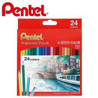 飛龍PENTEL CB9-12TW CB9-24TW CB9-36TW 水溶性色鉛筆 12色 24色 36色 水溶性彩色鉛筆【APP滿額下單4%點數(單一帳號最高1000點)】7/31止