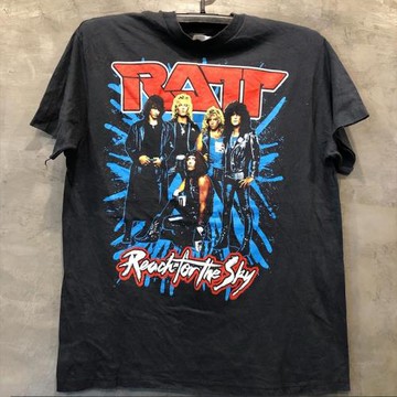 歐美重金屬搖滾RATT樂隊印花短袖t恤喪系暗黑vintage復古寬松半袖