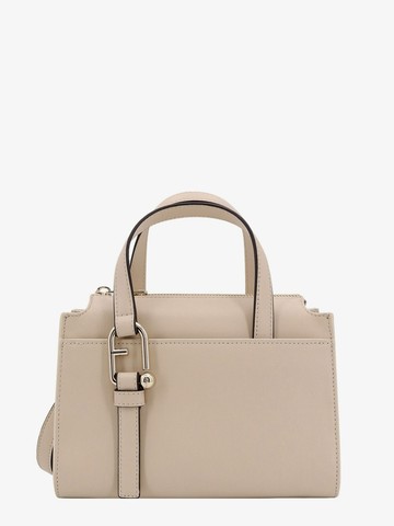 Leather handbag with metal arco logo - FURLA - gender_Woman