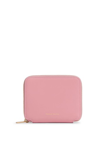 Mansur Gavriel - Zip Around leather wallet - women - Calf Leather - One Size - Pink