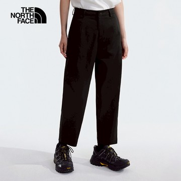 女款黑色吸濕排汗防曬高腰設計休閒褲｜89YGJK3