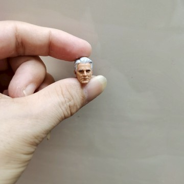 1/18 3.75老年美隊頭雕 非真人 人偶 兵人