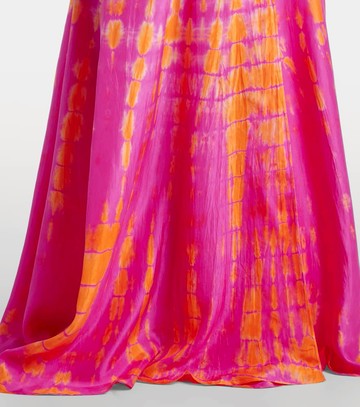 Anna Kosturova Tie-dye silk wrap skirt