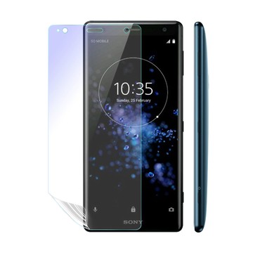 o-one Sony XZ2 抗藍光保護貼 採用特製TPU膜料,添入製程阻隔藍光,有效阻隔率達39.8% SGS 環保無毒材質