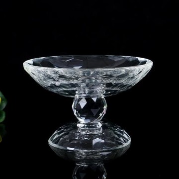 圓通佛具水晶供盤 水果盤 供佛 家用 供奉 貢品盤 供水果高腳果盤