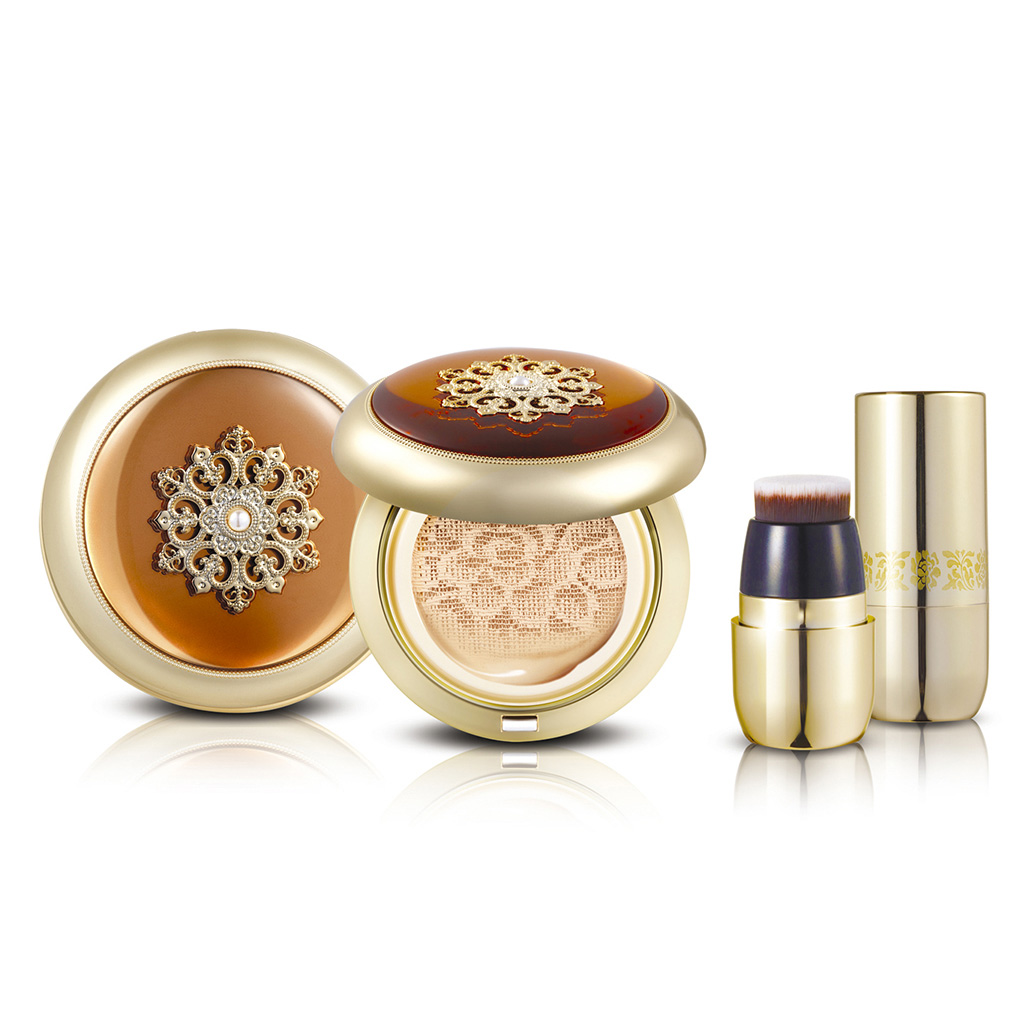 天氣丹華炫雙層蕾絲氣墊粉底15gx2(附拋光美肌刷)