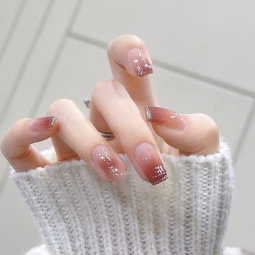 🎀台灣出貨🎀【顯白粉嫩】法式手工穿戴波點美甲溫柔顯白粉嫩手工簡約高級ins風美甲穿戴甲
