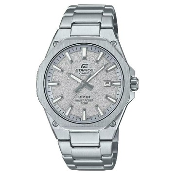 CASIO 卡西歐 EFR-S108DE-8AV 八角形纖薄錶殼三指針時尚腕錶 銀面 39.9mm｜樂天全館特惠中★指定刷卡回饋10%