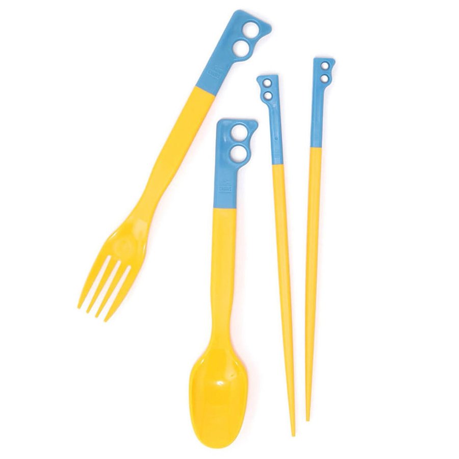 CHUMS Camper Cutlery Set Blue Yellow カトラリー カトラリーセット アウトドア 箸 CH62-1734