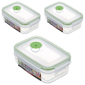 KEYWAY 山崎長型微波保鮮盒  450ml  3個