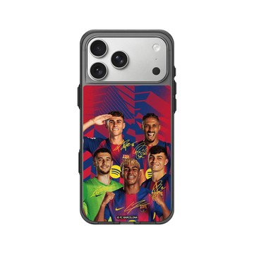 iPhone 17 Pro Max Clear (相機按鈕) 酷墨灰 - FC Barcelona - Squad Energy