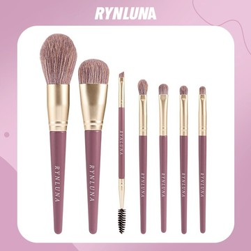 Rynluna 化妝刷套裝 7 件套紫色多功能刷子