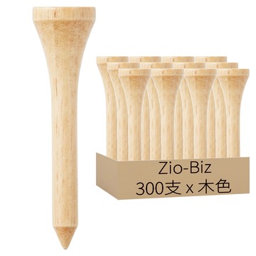 Zio-Biz 木質高爾夫球短梯 300支  11 x 42 mm  1袋  木色