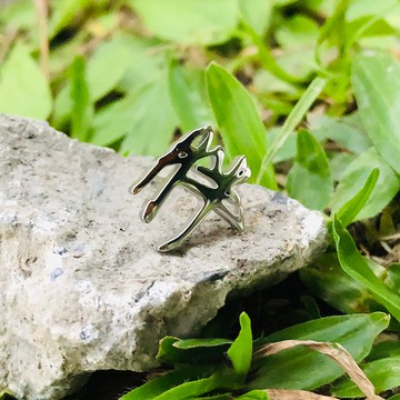 暖暖手寫字 胖胖耳針 中文字銀針 客製化設計 金屬造型切割耳環