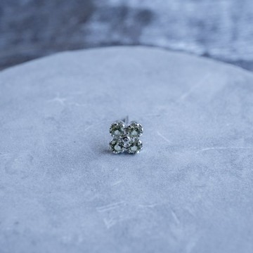 【珍珠石】鋯石 純銀 925 可選顏色【訂製生產】SP-014