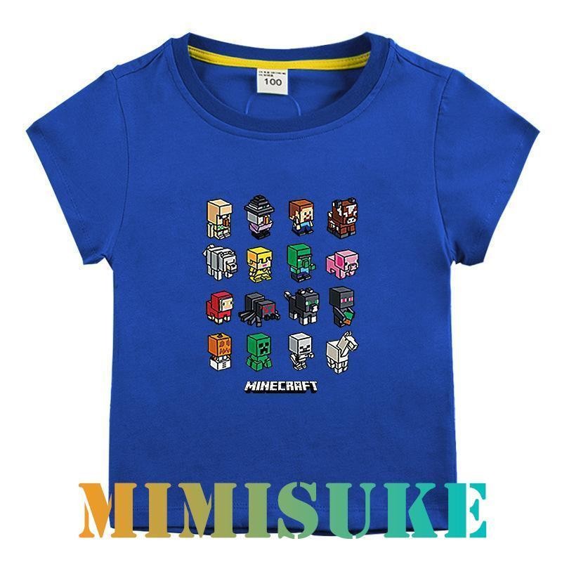 Tシャツ子供 MINECRAFT マインクラフトトップス 半袖 男の子 女の子