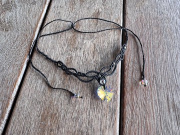 230311 Macrame Swarovski 編織 頸鍊