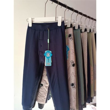 圣蠶2025冬季男童孩加厚高腰棉褲蠶絲夾層內穿寶寶無骨保暖褲清貨