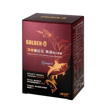 魚油 【宏碁健康】GOLDEN-i 頂級番紅花魚油複方膠囊(60顆/瓶)x3瓶
