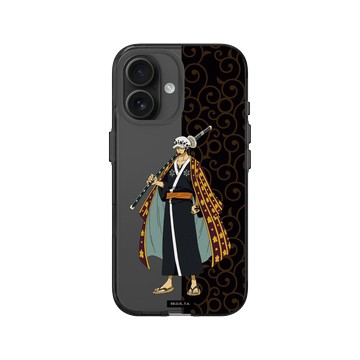 iPhone 16 Clear (相機按鈕) 酷墨灰 - 航海王 One Piece - 和之國系列-武士羅