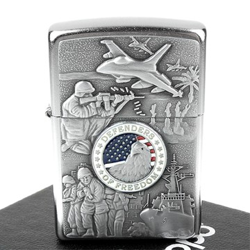 【ZIPPO】美系~Joined Forces-陸海空聯合捍衛自由圖案設計打火機