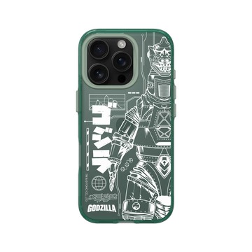 iPhone 16 Pro Clear 憂墨綠 - 哥吉拉 Godzilla - 機械哥吉拉(白)