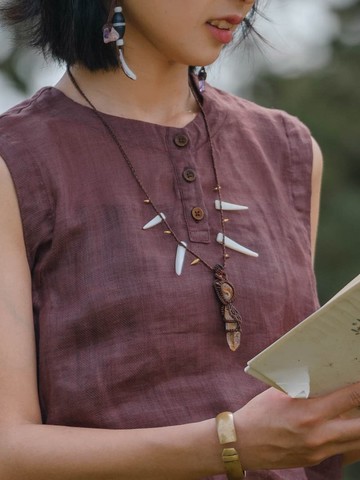 藏地日記 macrame喜馬拉雅水晶編織項鏈