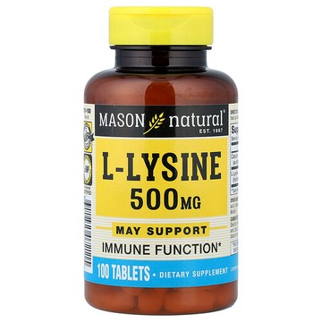 Mason Natural, L-賴氨酸，1000 毫克, 100 片