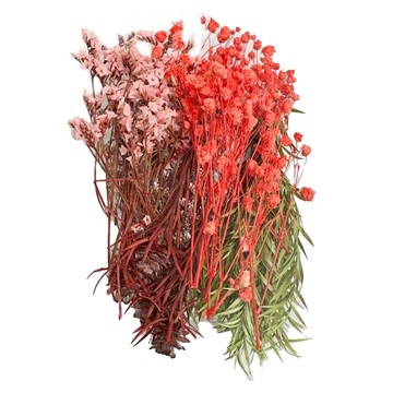 A-ONE 乾燥花 Set 3個 天然乾燥花束 花圈 手腕花 手工藝品 浮游花藝 壓花燈具  繽紛色彩