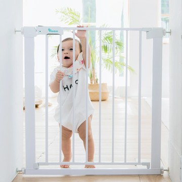 YODA 優的寶貝 第二代雙向自動關門安全防護兒童門欄  76 x 75 cm  白色  1個