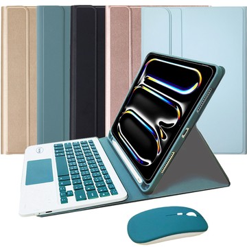 iPad 鍵盤保護殼/套 2024 iPad Pro 11吋(M4)平板專用樂控型藍牙鍵盤/皮套(送同色無線滑鼠)