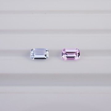 Gemstone｜(不單售) 斯里蘭卡無燒 淺藍/粉紅  剛玉 1.38 ct