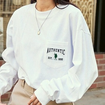 日本 U.S. POLO ASSN. 口袋 薄長袖 大學T