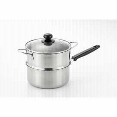 ヨシカワ 蒸しごよみ 片手2段蒸し器18cm SJ3357