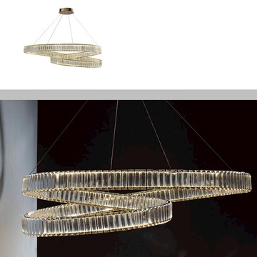 LED 90W三色變光水晶吊燈11-20111