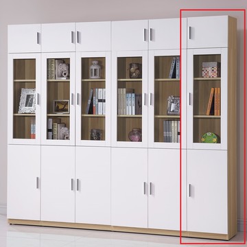 obis艾美北歐1.3尺三門高書櫃(右開)