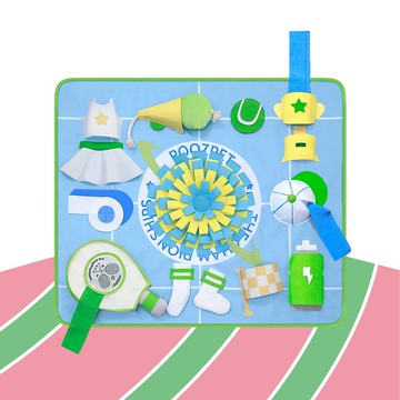 網球嗅聞墊POOZPET 解悶益智貓狗玩具防拆家遛狗磨牙覓食藏食